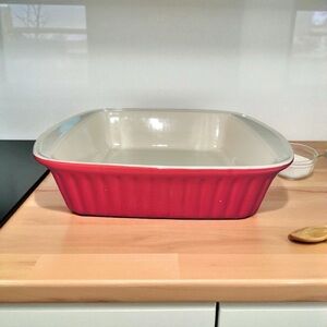Vintage Collectors Good Cook Stoneware Baking Dish – 9x9 Red Square Dish